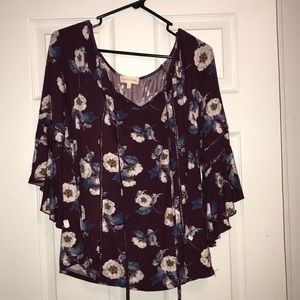 Flowy, floral shirt